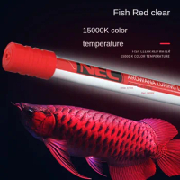 Aquarium Fish Tank Light Arowana Diving Golden Red Dragon Special Waterproof T8 Three-Base Brightening Hair Color Lamp 98-158CM