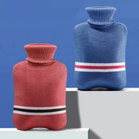 Hot Water Bottle with Knitted Cover Durable 1L/2L Hot Water Bag for Pain Relief Hot Cold Therapy Hand Feet Warmer Women Gifts
