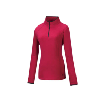 【Mountneer 山林】女刷毛保暖上衣-玫瑰紅-32F02-40(t恤/女裝/上衣/休閒上衣)