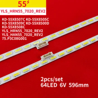 LED Backlight Strip for 55" TV YLS_HRN55_7020_REV2 Sony KD-55X8507C KD-55X8505C KD-55X8509C KD-55X8500D KD-55X8508C 75.P3C08G001