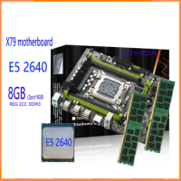 X79 motherboard combo set E5 2640 LGA2011 kit 2Pcs x 4GB= 8GB 1333 DDR3 10600 ECC REG memory PCI-E16X