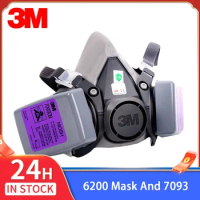 3M6200 Reusable Dust Mask 7093 Electrostatic Filter Cotton Box Smog Coal Mine Polishing Industrial Particulate P100 Respirator