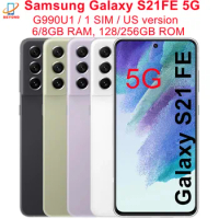 Samsung Galaxy S21 FE S21FE 5G G990U1 G990U1/DS 6.4" ROM 128/256GB RAM 6/8GB Snapdragon NFC Original Unlocked Android Cell phone