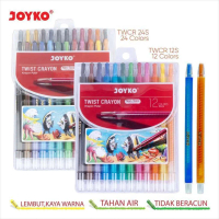 TITI Crayon Putar Panjang Twist 12 24 Warna Rolling Twist Krayon
