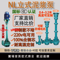 【台灣公司 可開發票】NL立式泥漿泵切割抽糞機污水污泥桿泵抽泥砂泵清淤液下吸沙泵防爆