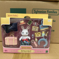 Genuine goods Sylvanian Families forest blind bag doll clothes Villa capsule toy furniture Snow Rabbit mom weekend travel