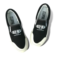 SLIP ON XTERNAL AKIMICHI GLOBE BW Canvas Kasual Flat Shoes