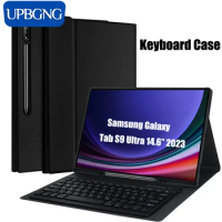 Case with Bluetooth Keyboard for Samsung Galaxy Tab S9 Ultra Plus 14.6" Tablet Smart Keyboard Cover Shell for Tab S9 Accessories