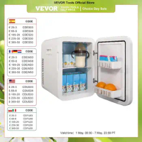VEVOR 20L Mini Refrigerator Portable Freezer Cooler Ice Box Storing Skincare Cosmetic Food Drink for Camping Home Car Use