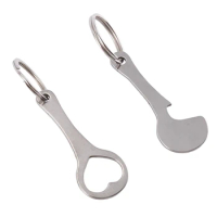 2 Pieces Of Stainless Steel Shopping Trolley Remover-Shopping Trolley Token As A Key Ring-Can Be Detached Directly