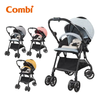★送皮革握把套+好禮2選1★ 【Combi】 Neyo Compact 4Cas 手推車 (山櫻粉/沐墨灰/微風藍/山茶黃)#山茶黃-山茶黃