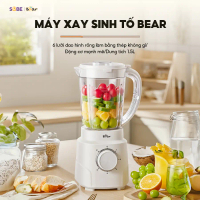 Máy Xay Sinh Tố 1,5L Bear Tích Hợp Máy Xay Tỏi Ớt 2 Cối Xay Đa Năng Xay Đồ Ăn Healthy Eat Clean SB-M