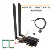 PCIE WiFi Card Adapter Bluetooth Dual Band Wireless Network Card Repetidor Adaptador for PC Desktop Wi-fi Antenna PCI- M.2/ NGFF