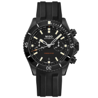 【MIDO 美度】官方授權 Ocean Star 海洋之星陶瓷計時機械錶-44mm(M0266273705100)