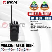 Iware Walkie Talkie IW-888S | BF-888S 16 Channel Garansi Resmi Two Way Pofung UHF 1 unit