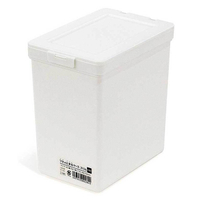 小禮堂 SANADA 塑膠掀蓋式收納盒 (白款) 4973430-022842