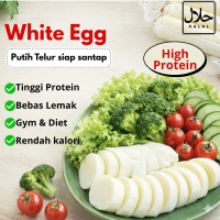 WhiteEgg Putih Telur Matang 5 Pcs Tinggi Protein Rendah Lemak Cocok untuk Diet & Fitness Food Frozen