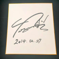 Yuzuru Hanyu Autographed signed Shikishi Card Art Board 27*23 cm J-POP RARE G