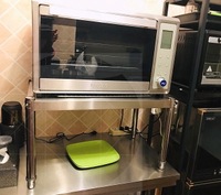 不銹鋼架廚房置物架一層微波爐分層櫥柜隔層烤箱架收納隔斷