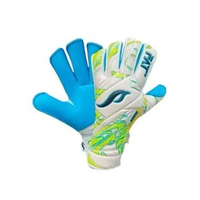 SARUNG TANGAN KIPER FAT MEDIUS ROLL CUT NEW WHITE CYAN 10 WHITE CYAN