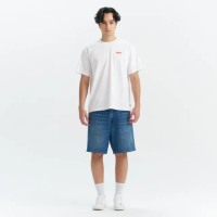 【LEVIS】男款 468 STAY LOOSE 寬鬆牛仔短褲 PerformanceCool涼感牛仔短褲 熱賣單品 A8461-0025