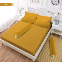 Seprai kasur polos embos uk No.1 / No.2 / No.3 set sarung bantal guling pojok karet/ Seprei