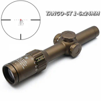LPVO Tactical Optical FFP Riflescope TANGO-6T 1-6x24MM 30mm Tube Airsoft and Hunting with Full MilSpec Markings
