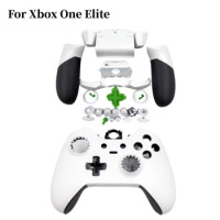 5sets For Xbox One Elite Series 1 Controller White Full Replacement Shell Top Bottom Case Rail Panel LT RT LB RB Buttons Repair