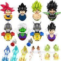Dragon Ball Anime Mini Buliding Blocks Son Goku Piccolo Broly Vegeta Action Figures Assembly Educational Toys Kids Birthday Gift