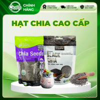 [HẠT CHIA HỮU CƠ] Hạt Chia Hữu Cơ Cao Cấp Nhập Khẩu Chính Ngạch - Hạt chia độ tinh khiết cao, sạch, 