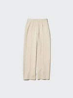 UNIQLO Celana Panjang Lurus wanita Double Face Stretch Straight Pants BEIGE XL