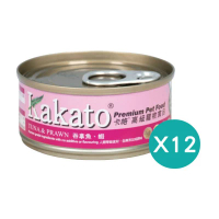 Kakato 吞拿魚、蝦 貓罐頭狗罐頭  <此日期前最佳：2028.5> 70g x 12罐