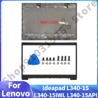 New Original LCD Back Cover For Lenovo Ideapad L340-15 L340-15IWL L340-15API Lid Front Bezel/Palmrest Cover/Bottom Case Silver