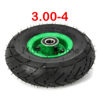 3.00-4 tire wheel 10 inch tyre and inner tube +4 inch alloy rims hub for electric scooter Gas scooter bike motorcycle