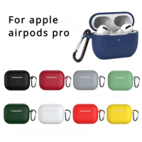For apple airpods pro Earphone Protective Case Silicone Case Cute Cover Siamese Silicone Pure color Cover for apple airpods pro
