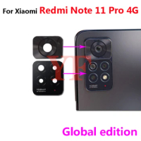 2pcs/1Set For Xiaomi Redmi Note 11 Pro plus MAX 11E Pro 11T 11SE 11S 5G Global edition Back Camera Glass Lens Smartphone Parts
