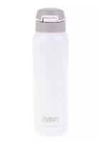 Oasis Oasis Stainless Steel Insulated Sports Water Bottle with Straw 500ML - White