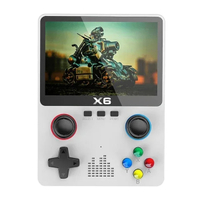 [Brand-New]X6 Game Console R Video Game Console 3.5/4 IPS Screen Portable Handheld Game Player 10000