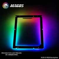 DIY Motherboard RGB Lighting Frame Backplate ATX MATX ITX M/B IO Backlight 5V 3Pin ARGB AURA SYNC for PC Cabinet Decoration