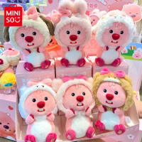 MINISO Famous Product Loopy Series Bow Cross-dressing Small Animal Blind Box Collection Ornaments Doll Pendant Gift Toys