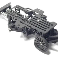 Tamiya 1/32 four-wheel drive vehicle modified to 2WD remote control black kit made of carbon nylon material