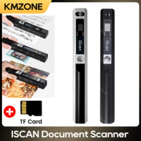 iScan A4 Portable Scanner Mini Document Photo Book JPG PDF Format Handheld Scanning 300/600/900 DPI with 32G TF-Card