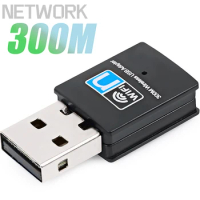 300Mbps Mini USB Wireless Wifi Adapter Wi fi Network LAN Card 802.11b/g/n RTL8188 Adaptor Network Card for PC Desktop Computer