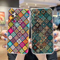 Phone Case For Samsung Galaxy A13 A20 A20S A21S A22 A23 A31 A32 A42 A50 A51 A52 4G 5G Case Retro Bohemian European Color Pattern