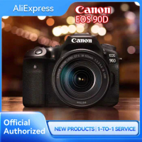 Canon EOS 90D APS-C DSLR Professional Flagship Digtal Camera 32.5-megapixel 4K Video Recording With Flip Touch Screen EF-S Lens