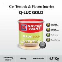 Cat Tembok Nippon Paint Q-Luc Gold 4.5 Kg Interior - Cat Dinding Qluc Gold Putih Estetik - Brilliant