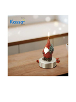 เทียน Paraffin Santa-B KASSA HOME รุ่น FA16965-505 ขนาด 3.8 x 3.8 x 6.2 ซม. (ชุด 6 ชิ้น) สีแดง
