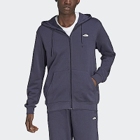 Adidas Embroidered Zh [IA3937] 男 連帽外套 運動 休閒 鞋款刺繡 棉質 國際版 灰藍