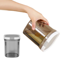 【隨意裝】食品級矽膠磁吸密封罐-1300ML(防潮 保鮮 刮板 定量 儲物 奶粉 磁吸匙 收納)