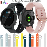Silicone Original Sport Watchband For Garmin Forerunner 245 / 645 / 245M / Galaxy watch 42mm smartwatch Strap Replacement Belt